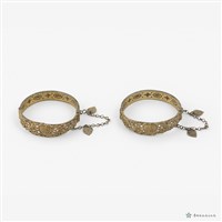 藏品(鎏金三多手環一對)的圖片
