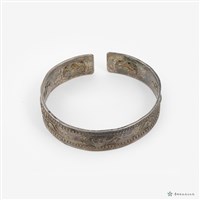 藏品(花草紋銀鐲)的圖片