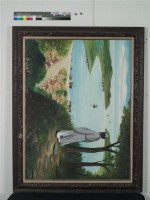 藏品(油畫-山丘遠眺)的圖片