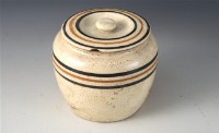 藏品(白釉線紋罐)的圖片