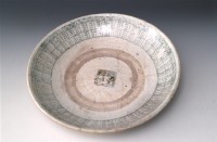 藏品(青花印花梵文盤	 	)的圖片