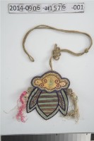 藏品(綠底蟬形荷包)的圖片