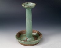 藏品(綠釉油燈盞)的圖片