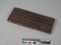 藏品(長方大板單面陰雕方勝紋餅印)的圖片