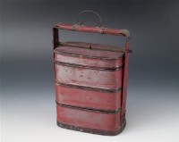 藏品(朱漆三層提盒)的圖片