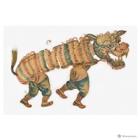 藏品(皮影戲偶-弄獅)的圖片