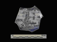 藏品(青花盤  清中晚期  福建廣東窯系)的圖片