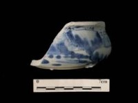 藏品(青花盤  清中晚期  福建廣東窯系)的圖片