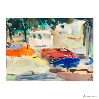 藏品(紅與藍)的圖片