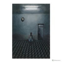 藏品(日光燈下的老人-2)的圖片