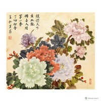 藏品(牡丹富貴圖)的圖片