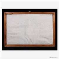 藏品(十一架厝架扇竹仔厝立面圖(1:100)圖稿)的圖片