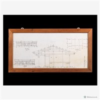 藏品(穿鬪式13架厝架扇立面圖(1:100)圖稿)的圖片