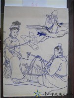 藏品(王保原司傅描繪蔡草如圖案之畫稿(南極仙翁、何仙姑、韓湘子))的圖片