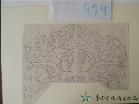 藏品(花草堵頭手繪稿)的圖片