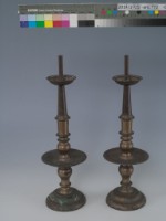 藏品(銅質燭台一對)的圖片