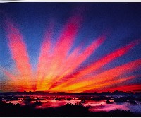 藏品(用心看台灣系列-霞光萬道)的圖片