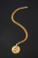 藏品(龍鳳圖案福字金項鍊墜子)的圖片