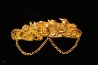 藏品(鴛鴦水鴨金領夾)的圖片