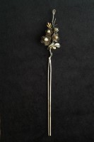 藏品(珍珠牡丹耳挖釵)的圖片