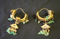 藏品(鏤空鑲翠耳環一對)的圖片