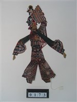 藏品(中國河北皮影戲偶─淨)的圖片