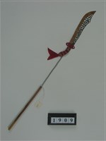 藏品(中國河北皮影戲道具─武器，刀)的圖片