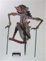 藏品(印尼爪哇島皮影戲偶─暴力戰士)的圖片