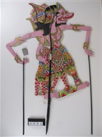 藏品(印尼爪哇島皮影戲偶─猴子)的圖片