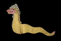 藏品(印尼爪哇島皮影戲偶─龍蛇（Naga）)的圖片