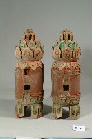 藏品(彩繪圓雕垂花（一對）)的圖片