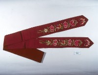 藏品(刺繡蝴蝶花卉腰帶)的圖片