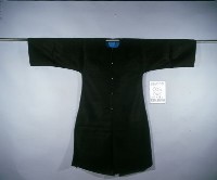 藏品(黑綺地團花對襟男褂)的圖片