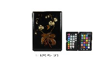 藏品(黑漆鑲嵌蝴蝶蘭紋硯盒)的圖片