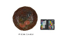 藏品(木雕彩繪柿紋圓盤)的圖片