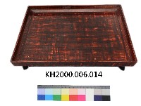 藏品(朱漆布目紋膳盤)的圖片