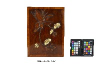 藏品(木地鑲嵌蝴蝶蘭紋文書盒)的圖片
