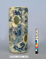 藏品(-1：八仙紋青花鏤帽筒一對、-2：八仙紋青花鏤帽筒一對)的圖片