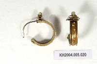 藏品(銀鎏金回紋耳環)的圖片