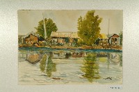 藏品(水彩畫：金獅湖畔)的圖片