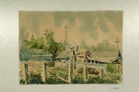 藏品(水彩畫：林德官住家（一）（中正文化中心舊址）)的圖片