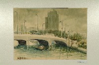 藏品(水彩畫：中正路橋（仁愛河）)的圖片