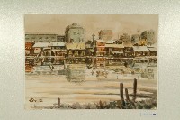 藏品(水彩畫：仁愛河沿岸（一）（三塊厝段）)的圖片