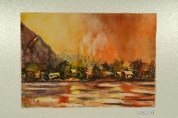 藏品(水彩畫：半屏山下人家（左營）)的圖片