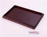 藏品(木雕彩繪原住民圖紋煙具組（四方形托盤、船型煙盒、圓型煙灰缸、半圓型火柴架）)的圖片