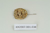 藏品(銀鎏金人物花卉紋簪)的圖片