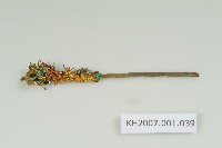 藏品(銀鎏金點翠編織花卉紋簪)的圖片