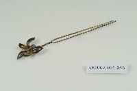 藏品(銀鎏金點翠蘭花釵)的圖片