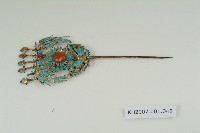 藏品(銀鎏金點翠雙鳳蝴蝶紋簪)的圖片