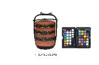 藏品(竹編朱漆描金三層提籃)的圖片